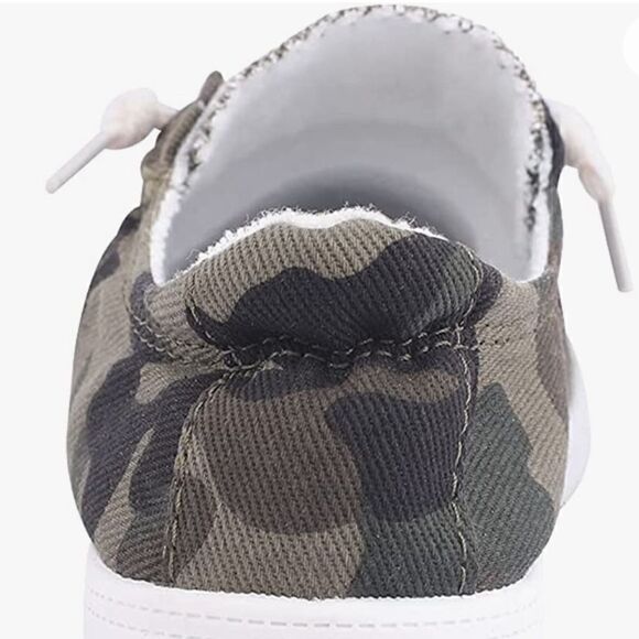 Camo Lace Up Slip On Sneakers - Picture 11 of 16
